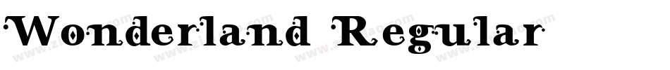 Wonderland Regular字体转换